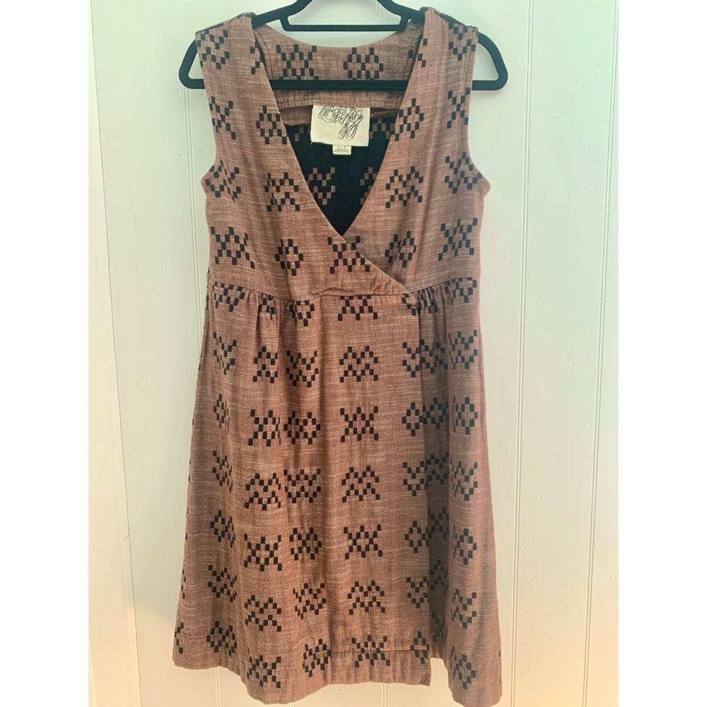 Ace & Jig Bedford Dress in Sampler (brown colorway)